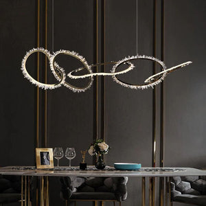 Rock Crystal Irregular Round Chandelier - view 2