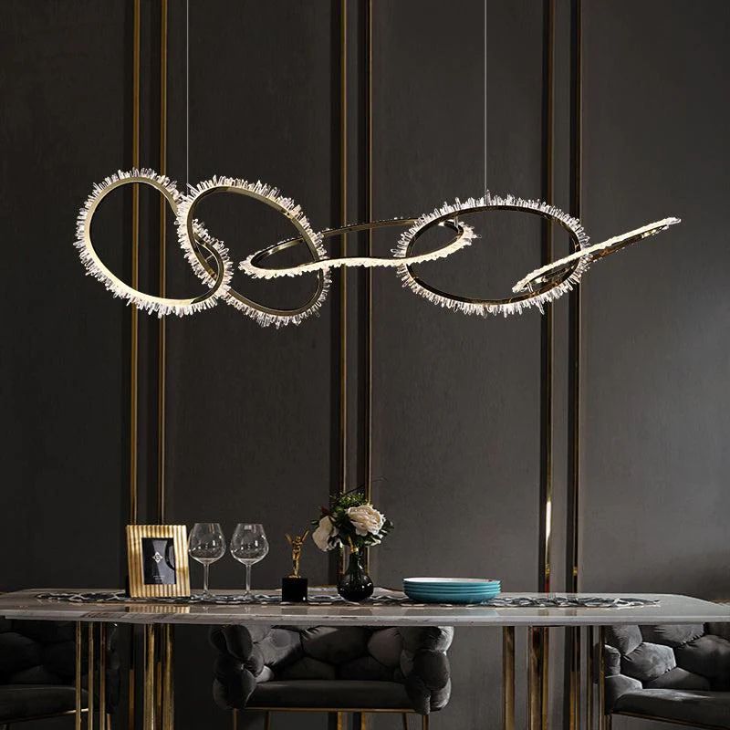 Rock Crystal Irregular Round Chandelier - view 2