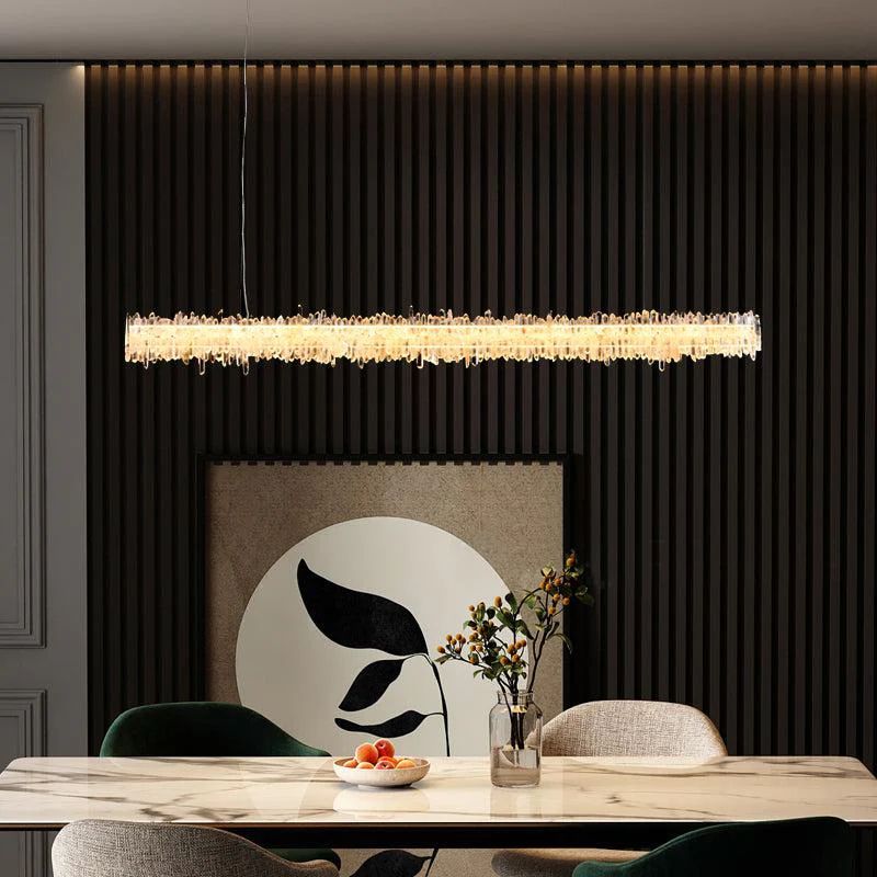 Rock Crystal Linear Chandelier - RHL