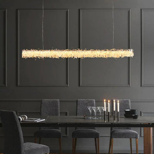 Rock Crystal Linear Chandelier - RHL
