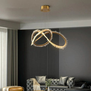 Rose Rock Crystal Ring Chandelier Modern Chandelier Kitchen - view 3