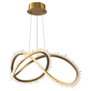 Rose Rock Crystal Ring Chandelier Modern Chandelier Kitchen - view 5