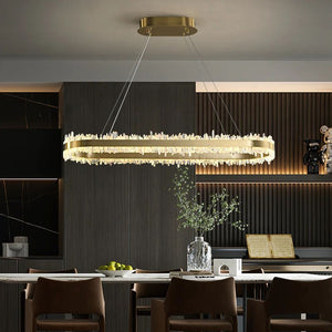 Rock Crystal Oval Chandelier - view 4