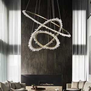 Rock Crystal Ring Chandelier - RHL