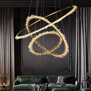 Rock Crystal Ring Chandelier - RHL