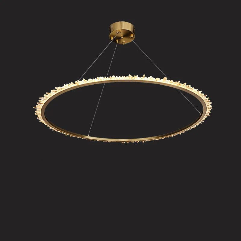 Rock Crystal Ring Chandelier - RHL