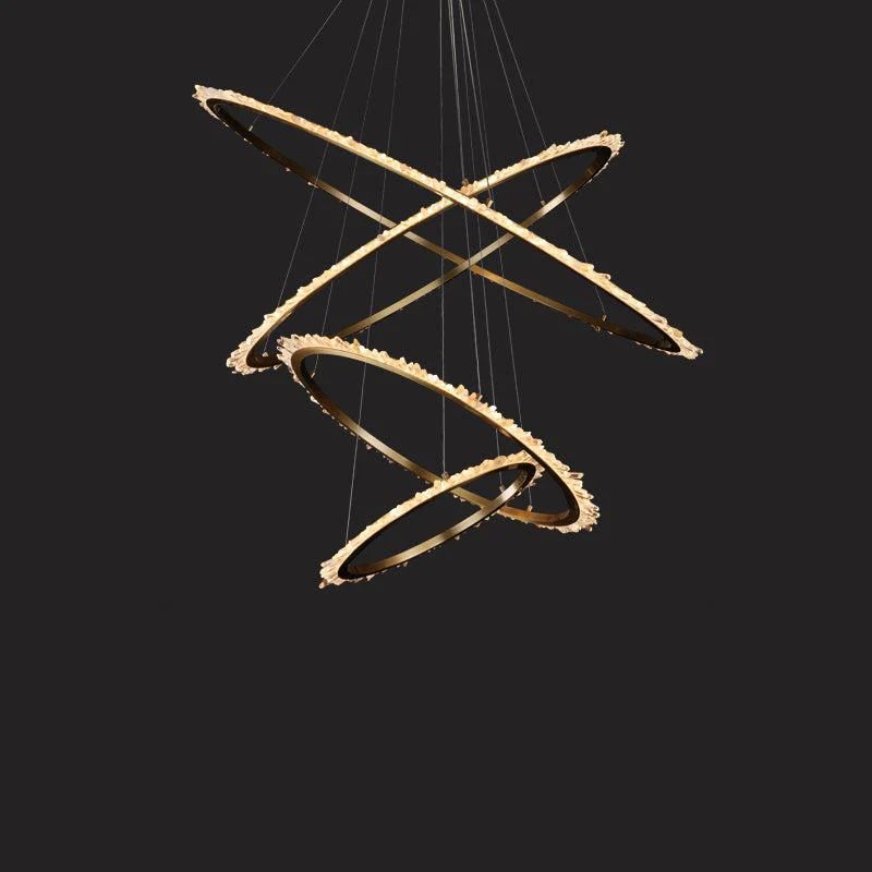 Rock Crystal Ring Chandelier - RHL