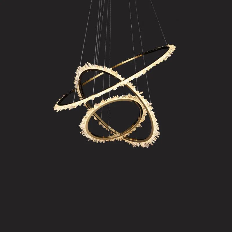 Rock Crystal Ring Chandelier - RHL