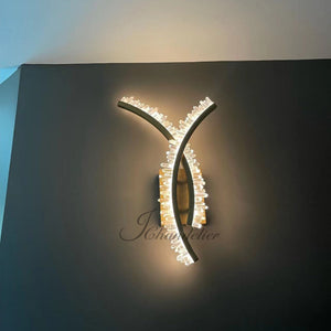 Modern Simple Rock Crystal Sconce, chandelier