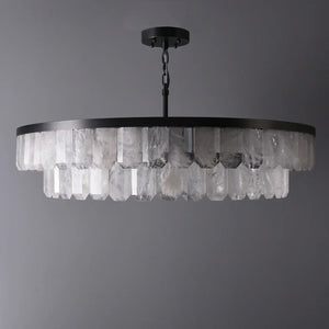 Rolande Double Rock Crystal Chandelier - view 4