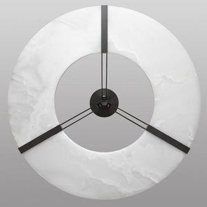 Nova Alabaster Round Plate Ceiling Chandelier - view 5