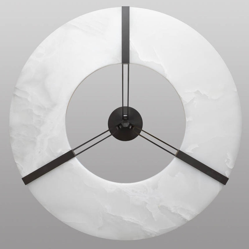 Nova Alabaster Round Plate Ceiling Chandelier - view 5