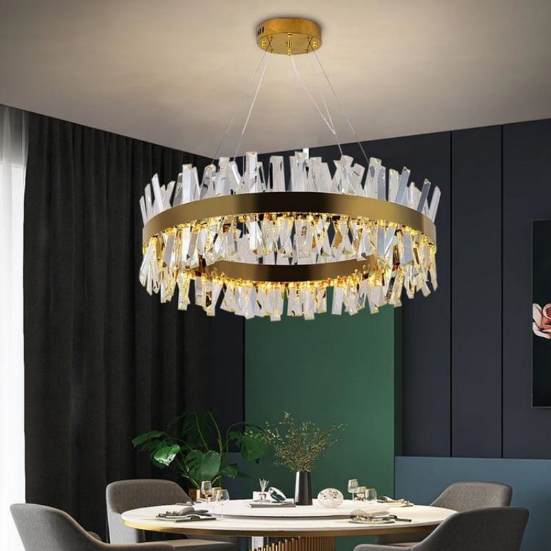Wave Round Crystal Chandelier - view 2