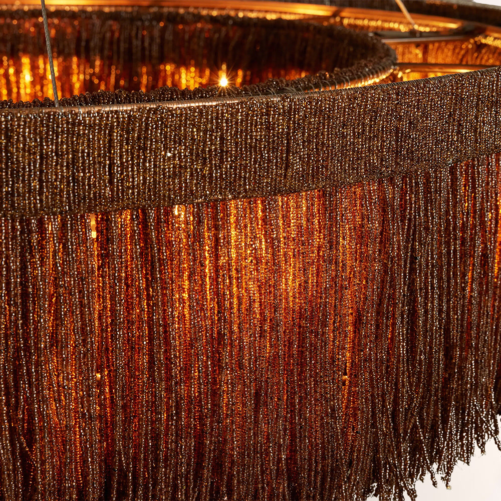 Rowan Jute Fringe Round Chandelier - view 5