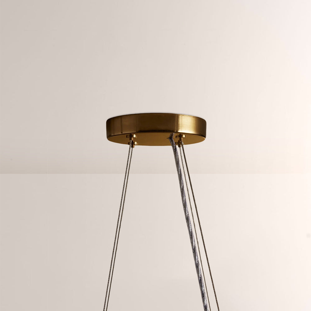 Rowan Jute Fringe Round Chandelier - view 9