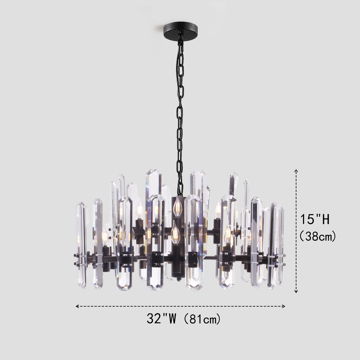 Isolde Crystal Round Chandelier - view 2