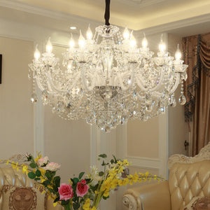 Rustic Antique European Candle Crystal Chandelier Popular Farmhouse Ceiling Light Fixture For Living Room - view 10