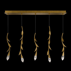 Modern Luxury Floating Branches Floral Crystal Chandelier with Rectangular Canopy for High-ceiling - view 2