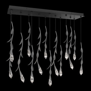 Modern Luxury Floating Branches Floral Crystal Chandelier with Rectangular Canopy for High-ceiling - view 4