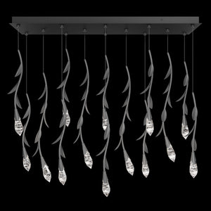 Modern Luxury Floating Branches Floral Crystal Chandelier with Rectangular Canopy for High-ceiling - view 5