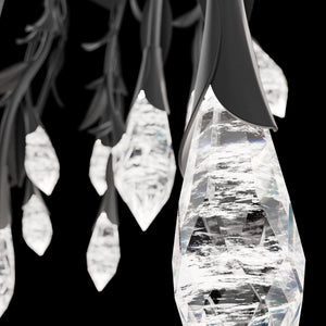 Modern Luxury Floating Branches Floral Crystal Chandelier with Rectangular Canopy for High-ceiling - view 6