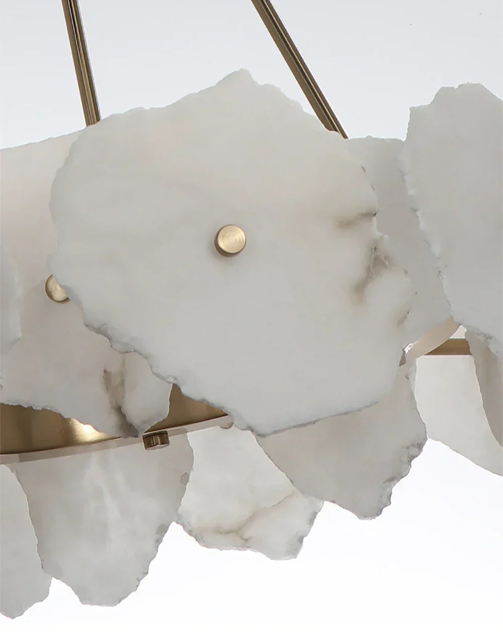 Modern Multi-layer White Alabaster Chandelier for Staircase/Foyer - view 7