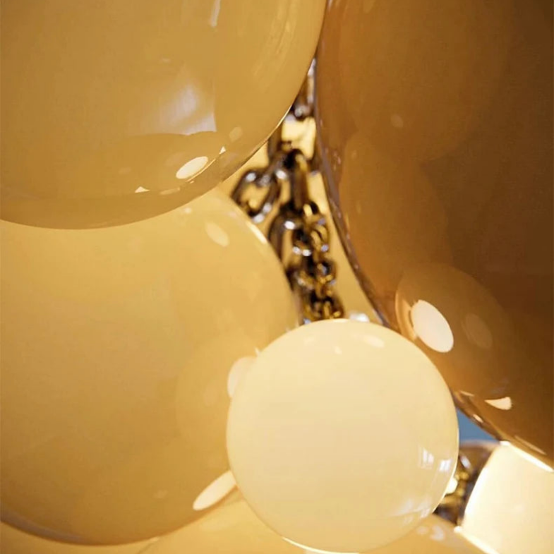 Fruit Grape Hanging Swag Chandelier, glass in iron - view 7