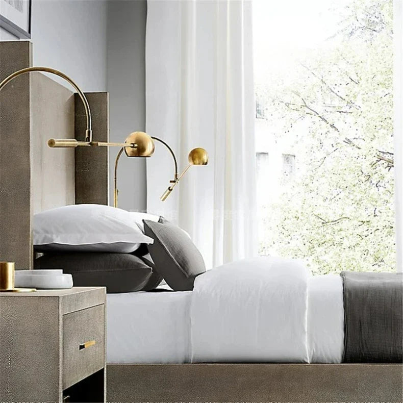Cole Minimalist Metal Rotatable Table Lamp, Gold Black - view 15