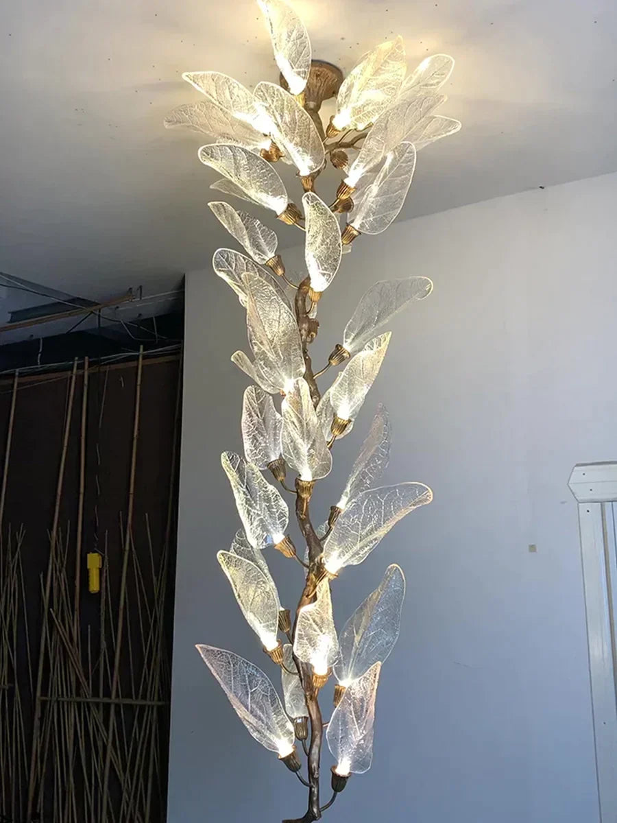 Creative Bionic Resin Leaves Chandelier for Living Room/Dining Room/Staircase - view 14