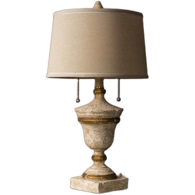 Luxury Retro Design Beige Table Lamp for Home, resin - view 6