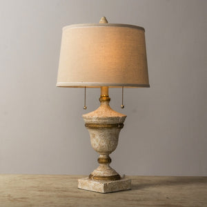 Luxury Retro Design Beige Table Lamp for Home, resin - view 7