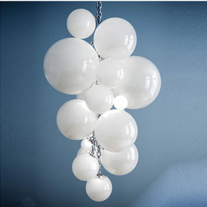 Fruit Grape Hanging Swag Chandelier, glass in iron - view 9