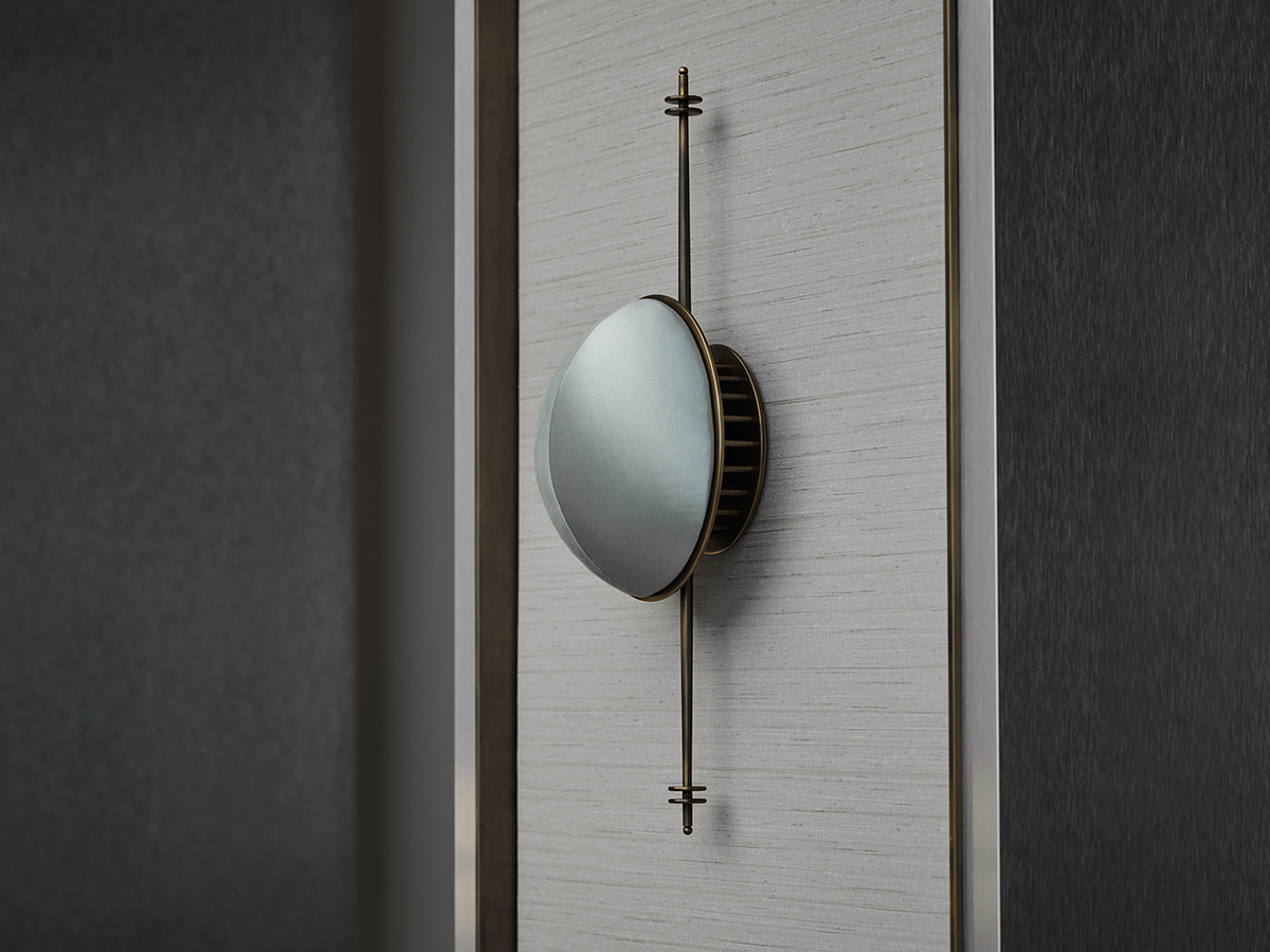 STARLET SCONCE H20" x W8" x D5", brass wall sconce - view 4