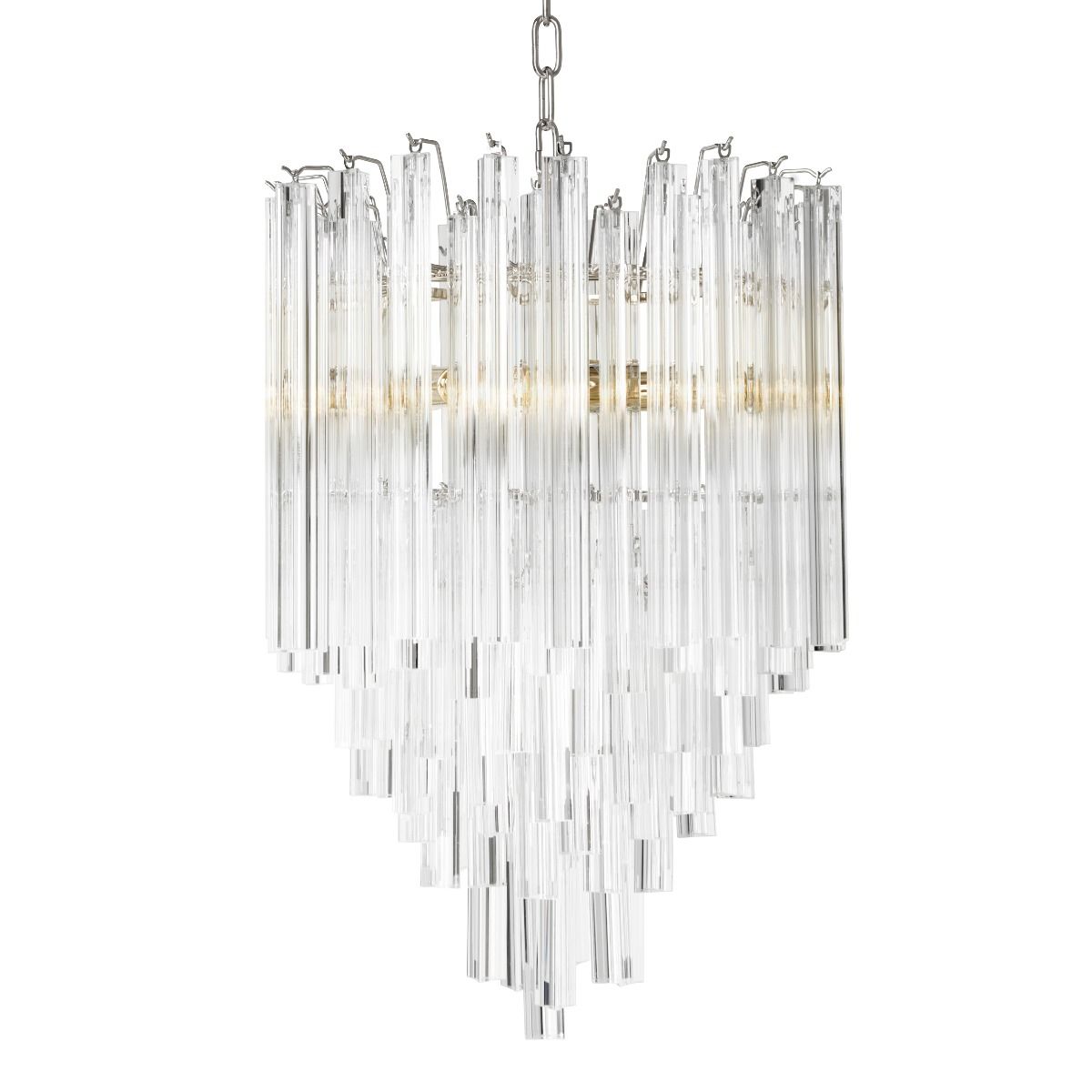Salerno Modern Chandelier - Brass/Nickel - view 5
