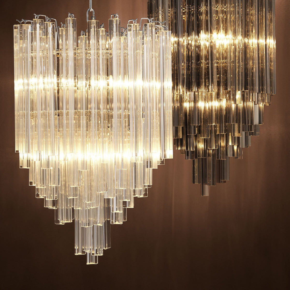 Salerno Modern Chandelier - Brass/Nickel - view 9