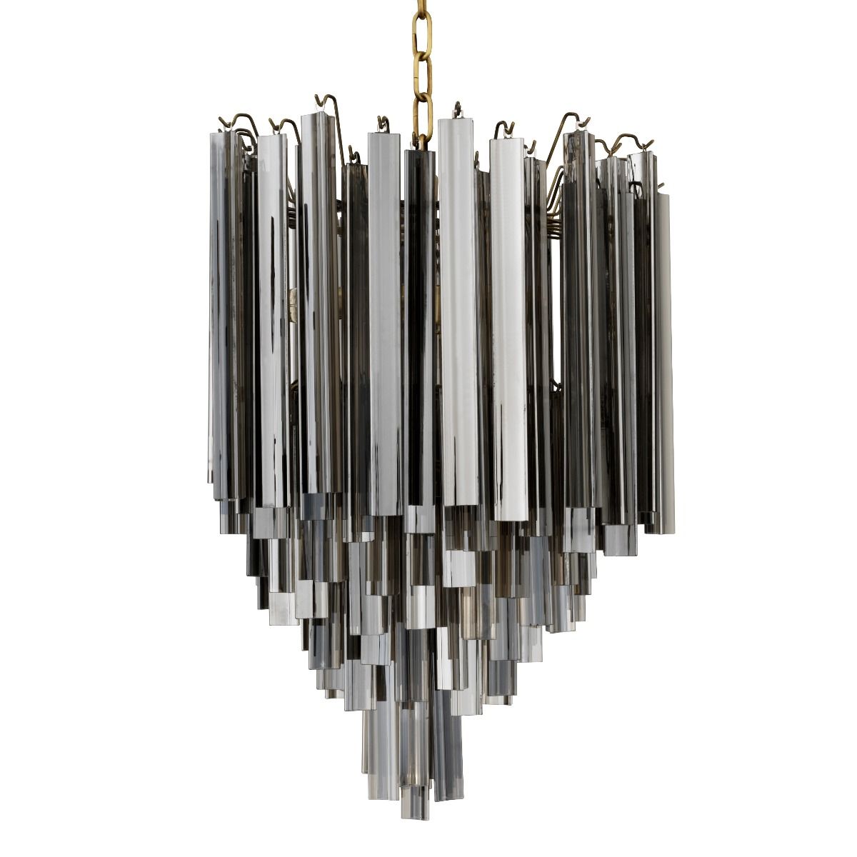 Salerno Modern Chandelier - Brass/Nickel