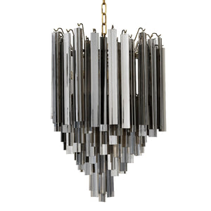 Salerno Modern Chandelier - Brass/Nickel