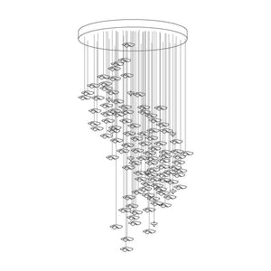Galaxy Tidal Art Glass Crystal Spiral Chandelier - view 23