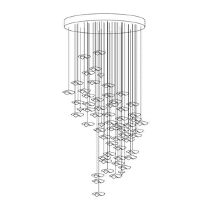 Sand Sea Chandelier, stainless steel - view 37