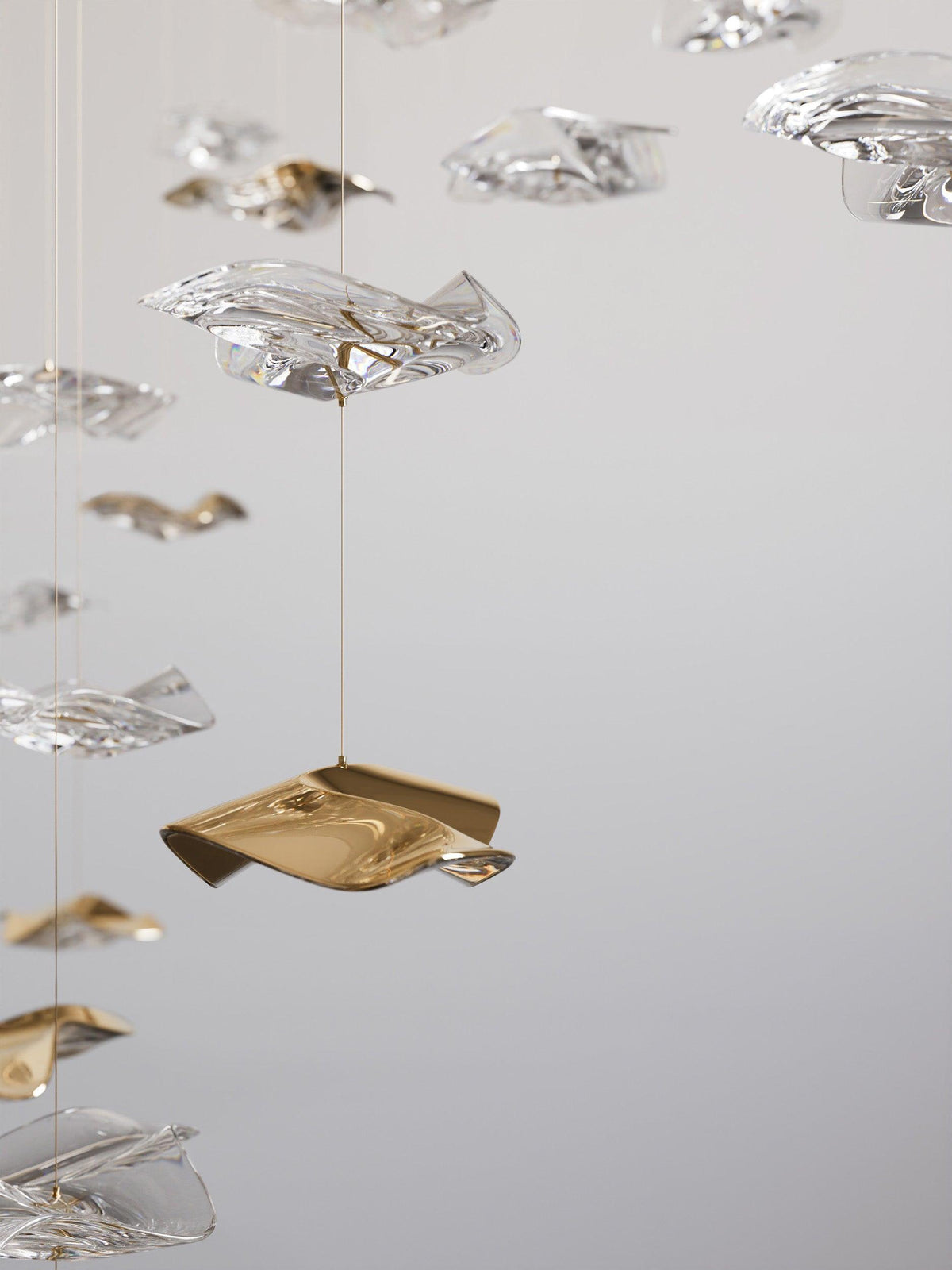 Sand Sea Chandelier, stainless steel - view 23