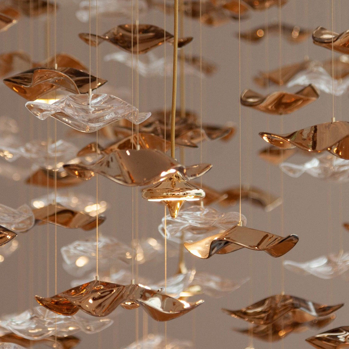 Sand Sea Chandelier, stainless steel - view 26