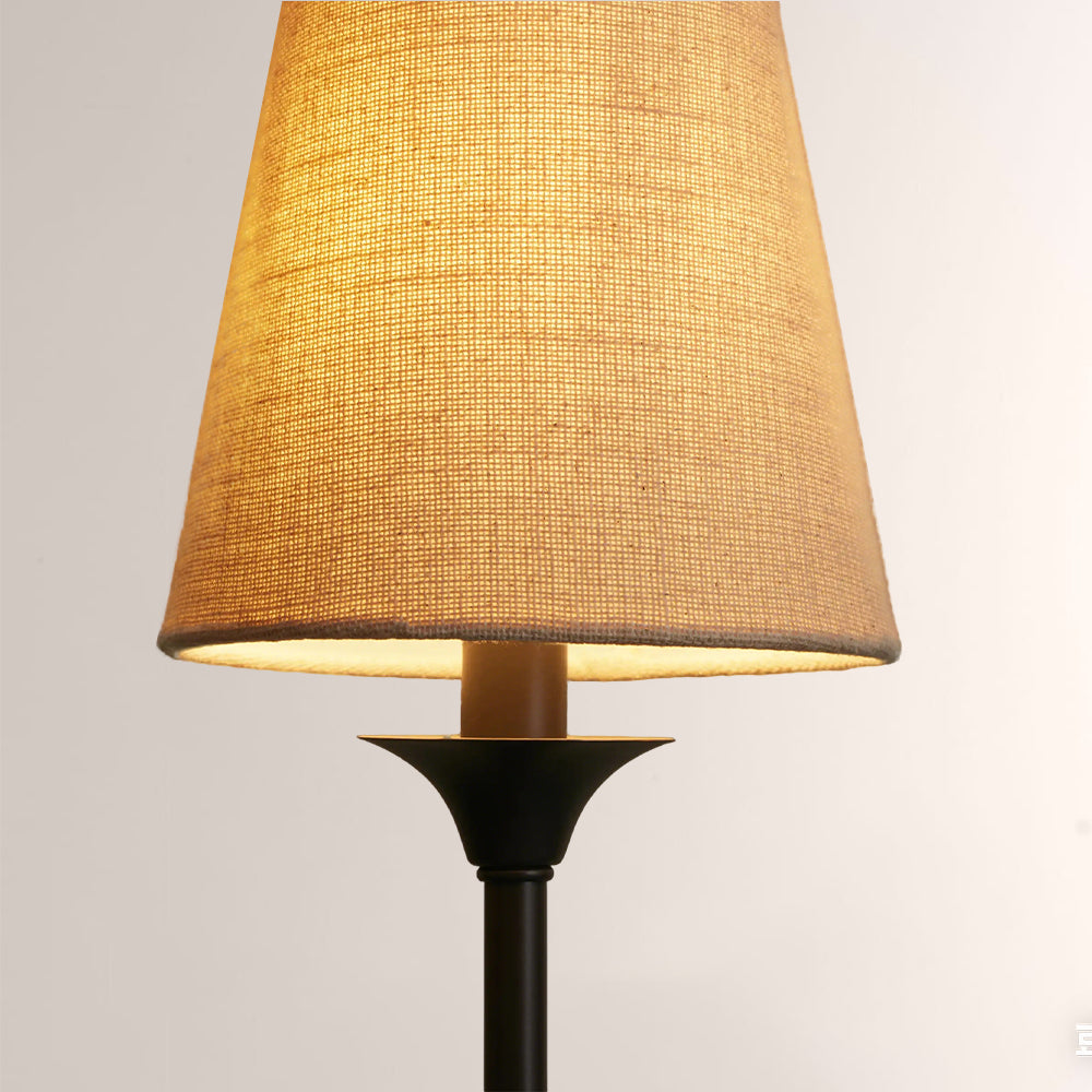 Saylor 6-Light Curved Arm Chandelier with Linen Shades - view 5