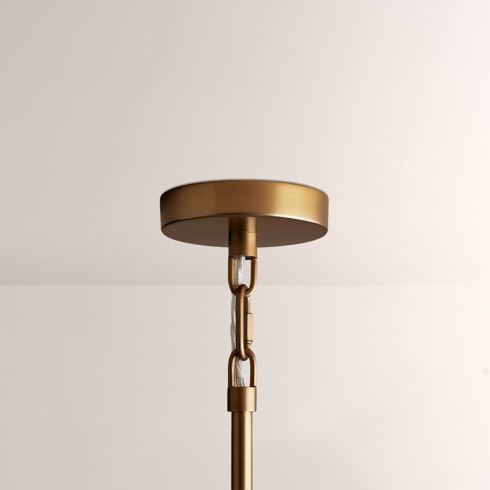 Saylor 6-Light Curved Arm Chandelier with Linen Shades - view 8