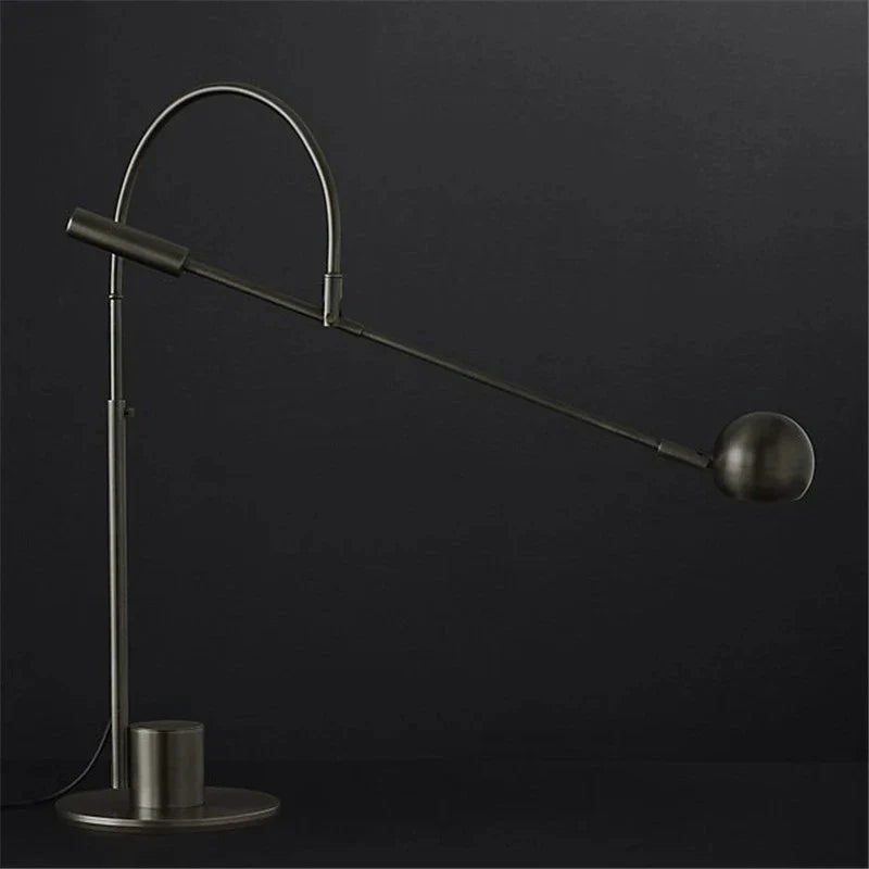 Cole Minimalist Metal Rotatable Table Lamp, Gold Black - view 17