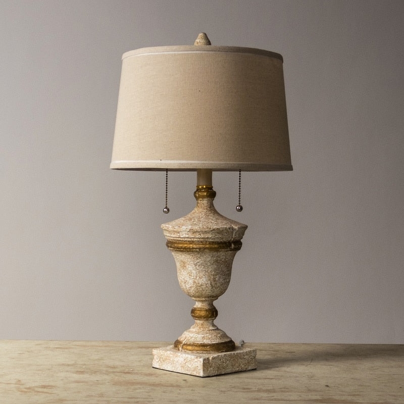 Luxury Retro Design Beige Table Lamp for Home, resin - view 4