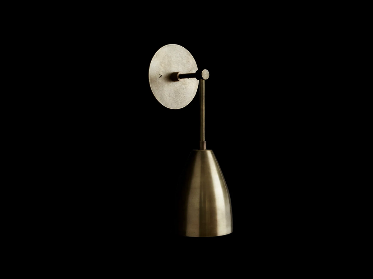 TWIG SCONCE H14" x W4.75” x D6.25", brass wall sconce