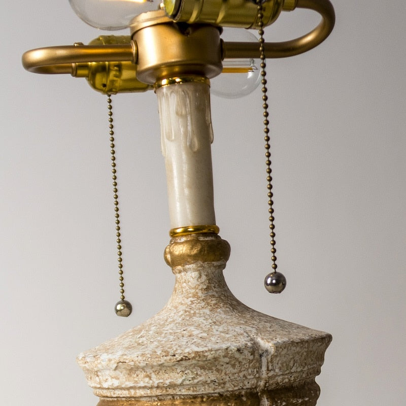 Luxury Retro Design Beige Table Lamp for Home, resin - view 2