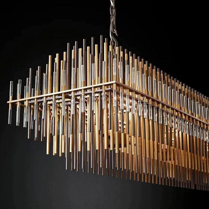 Serein Rectangular Chandelier 54" - view 4