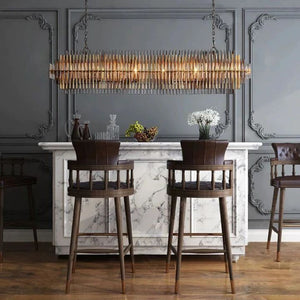 Serein Rectangular Chandelier 54" - view 9