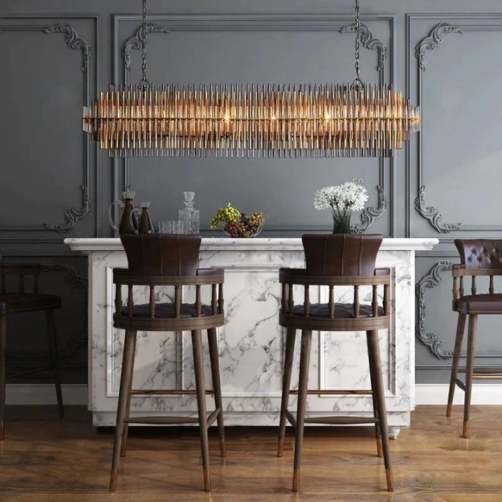Serein Rectangular Chandelier 54" - view 9